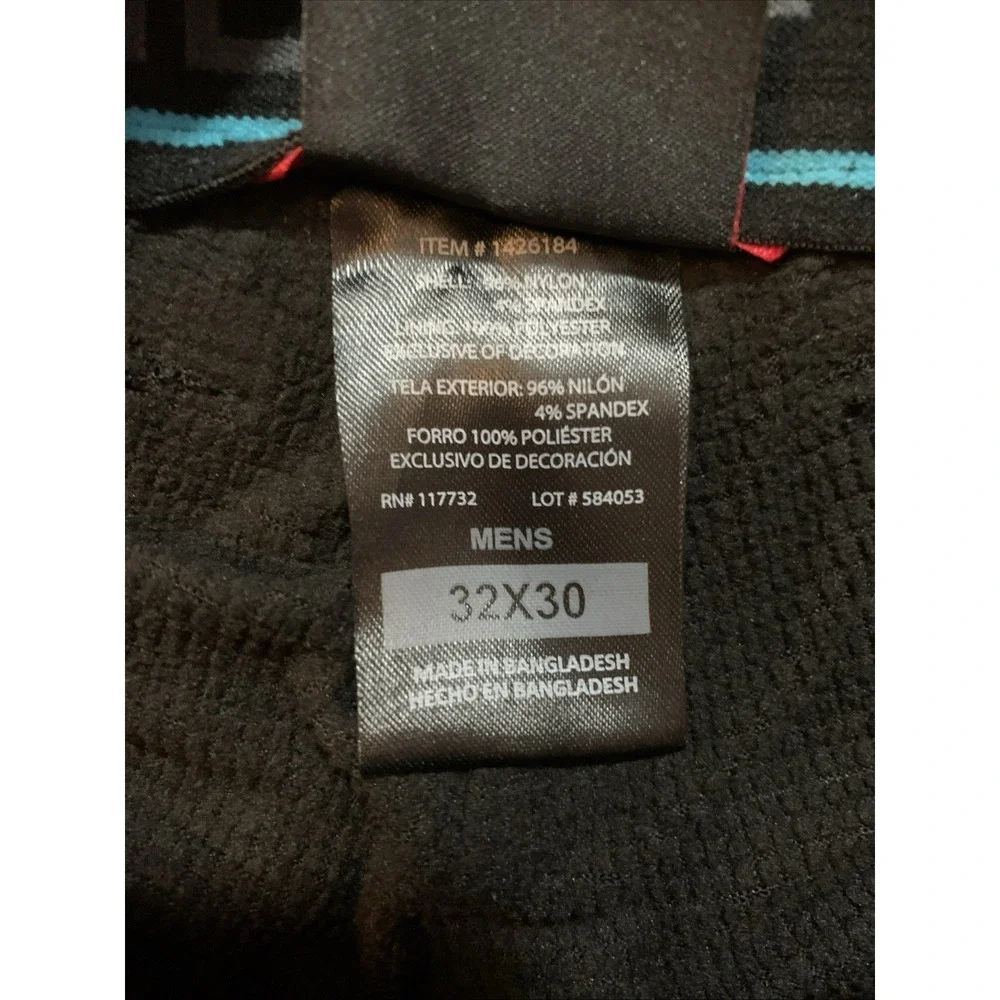 Gerry Fleece Lined Pants Mens 32x30(actual27) Black Nylon Stretch Hiking Outdoor - Picture 7 of 8